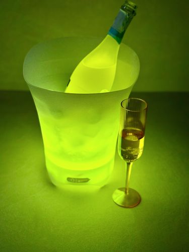 pojemnik wiaderko na lód rgb światło led cooler do lodu 5l na szampana duże na Arena.pl