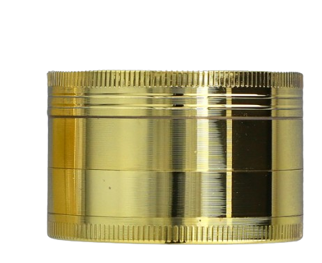 Złoty Crusher Młynek do Tytoniu Grinder Metalowy z Napisem GRASS LEAF na Arena.pl