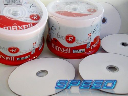 Płyty MAXELL DVD-R do nadruku BIAŁE printable 100 na Arena.pl