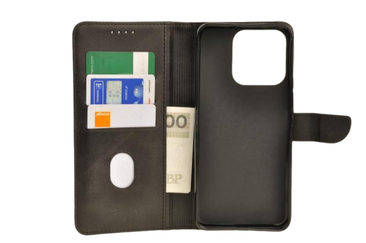 Etui portfel Wallet do Honor X8A czarny zdjęcie 3