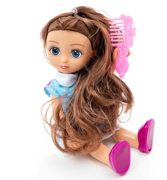 Lalka MAŁA DZIEWCZYNKA Kaibibi Brunetka 2 Sukienki #A1 zdjęcie 7