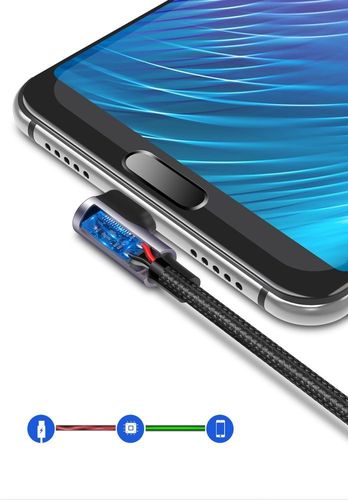 Kątowy kabel USB-C UGREEN 3A Quick Charge 3.0 1m na Arena.pl