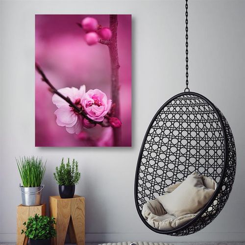 Deco Panel, Kwitnąca wiśnia różowe tło 60x80 na Arena.pl