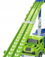 CIĘŻARÓWKA TIR TOR SAMOCHODOWY GARAŻ PARKING ZJEŻDŻALNIA SAMOCHODZIKI AUTA