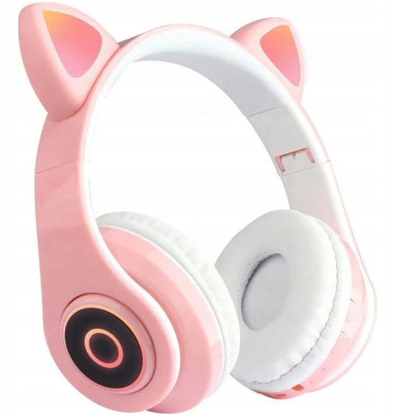 Słuchawki bluetooth B39 różowe zdjęcie 1