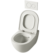 Miska wc rimless biała deska wolnoopadająca duroplast spłukiwanie 49 cm