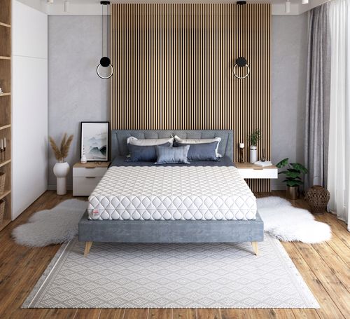 Materac WYSOKI sprężynowy kieszeniowy 80 x 200 x 25cm H2 MIĘKKI VISCO na Arena.pl