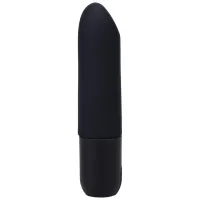 doc johnson mini bullet 10-funkcyjny silikonowy wibrator usb czarny