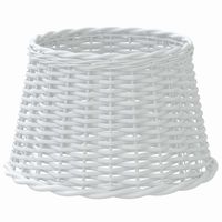 Klosz do lampy, biały, Ø45x28 cm, wiklina
