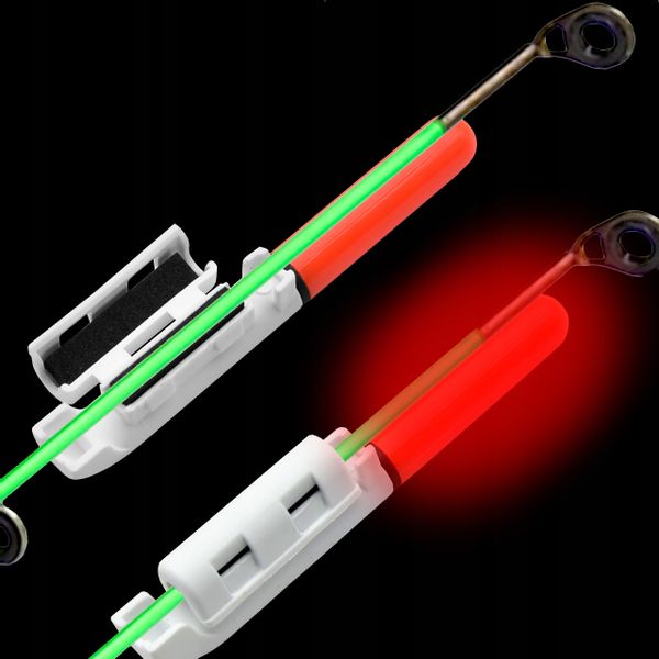 Świetlik elektroniczny sygnalizator brań na szczytówkę + bateria CR425 zdjęcie 8