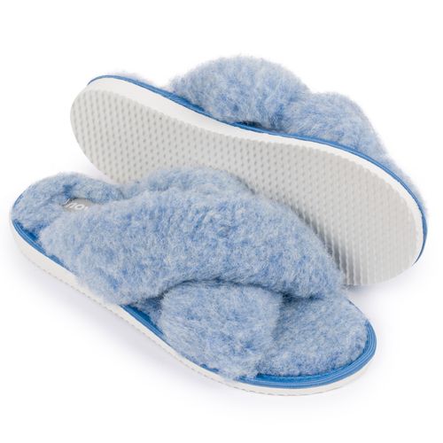 Kapcie Pantofle Damskie Miękkie WEŁNA NATURALNA Eleganckie Klapki 37 na Arena.pl