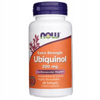 Now Foods UBIQUINOL Ubichinol FORTE 200 mg Koenzym Q10 60 kapsułek