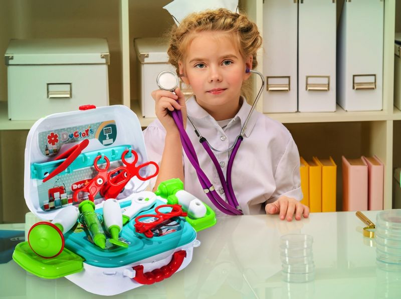 Zestaw Mały Doktor Lekarz Torebka Lekarska zdjęcie 3