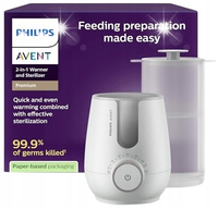 Philips Avent Podgrzewacz i sterylizator do butelek 2w1 premium SCF359/00