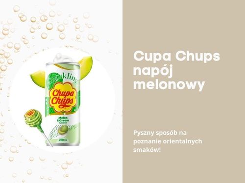 Chupa Chups napój gazowany koreański o smaku melon & cream 250ml na Arena.pl