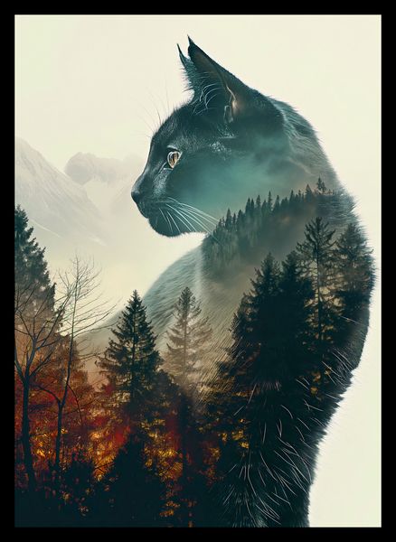 Plakat 25x35cm Koci Duch Lasu zdjęcie 2