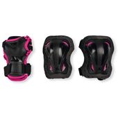 Zestaw ochraniaczy Rollerblade Skate Gear Junior 3 Pack Black Pink XXS