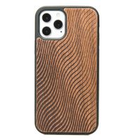 drewniane etui na iphone 12 / 12 pro fale merbau