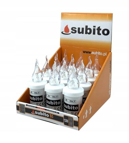 Wkłady do zniczy LED Subito S5 12 szt białe na Arena.pl