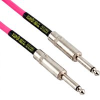 Kabel instrumentalny gitarowy mono JACK 6m Ernie Ball P06418 - różowy