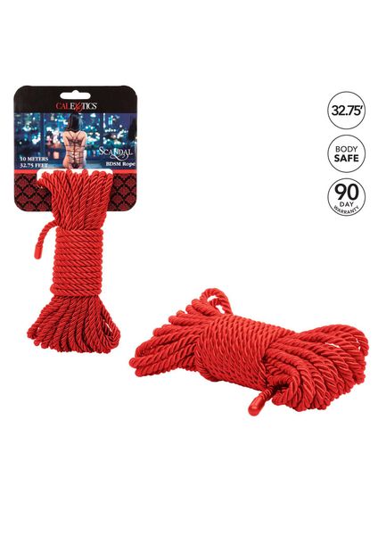 Scandal Bdsm Rope 10M Red zdjęcie 3
