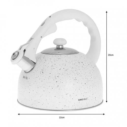 czajnik z gwizdkiem 2,6l kinghoff kh-1407 marble na Arena.pl