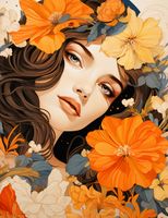 Plakat 50x65cm Kwiatowa Esencja