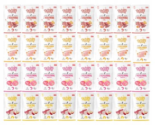 Mokra karma dla psa 65% mięsa saszetki 40 x 100g, zestaw Tuf Tuf mix smaków na Arena.pl