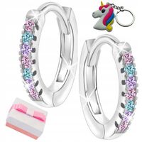 KOLCZYKI SREBRNE 925 DLA DZIEWCZYNKI DZIECI KOŁA KÓŁKA SREBRO 925 RODOWANE