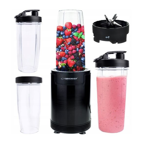 BLENDER KIELICHOWY DO KOKTAJL SMOOTHIE 6W1 BUTELKI zdjęcie 1