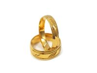 Złote Obrączki Ślubne 585 model FA09 DUŻY WYBÓR