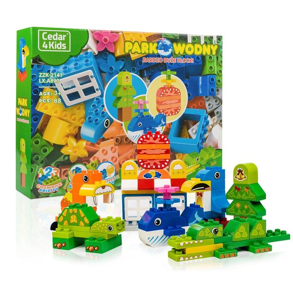 zestaw klocków: park wodny - cedar4kids zdjęcie 1