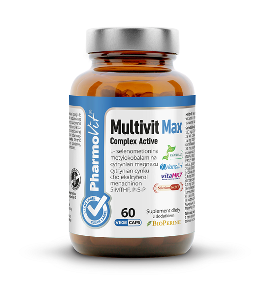 Multiwitaminy Bezglutenowe 60 KapsuŁek - Pharmovit (clean Label) zdjęcie 1