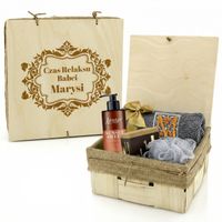 Kosz prezentowy zestaw do kąpieli dla babci + GRAWER