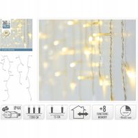 LAMPKI CHOINKOWE KURTYNA ŚWIETLNA ZEW 360 LED STER