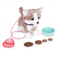 INTERAKTYWNY PIESEK HUSKY CHODZI MERDA OGONEM PONAD 20 MELODYJEK