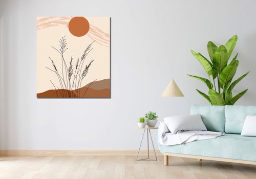 Obraz 90x100cm Złote Źdźbła na Arena.pl