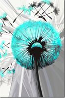 80CM 120 OBRAZ DMUCHAWCE TURKUSIE ŚCIENNY