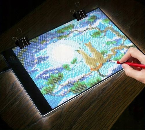 DESKA KREŚLARSKA TABLET GRAFICZNY ROZMIAR A4 DESKA Podświetlana LED DUŻA na Arena.pl