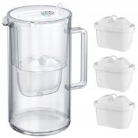 DZBANEK FILTRUJĄCY AQUAPHOR GLASS 2,5L SZKLANY BIAŁY +3 FILTRY