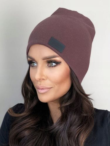 CIEPŁY KOMPLET DAMSKI CZAPKA+ KOMIN PRODUKT POLSKI MODNY ZIMOWY BRĄZOWY na Arena.pl