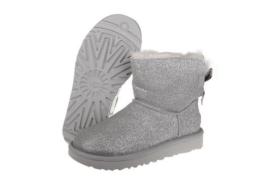 Buty UGG Mini Bailey Bow Sparkle 1100053-SLVR - 40 na Arena.pl