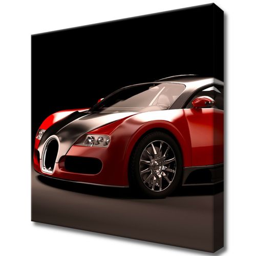 Obraz Drukowany 30X30 Czerwone Bugatti Veyron na Arena.pl