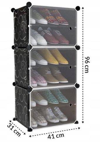 Szafka Modułowa Szafa Regał na Buty Półki Organizer Garderoba 6 na Arena.pl