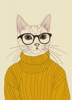 Plakat 25x35cm Intelektualista