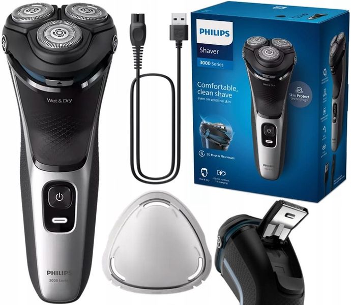 ELEKTRYCZNA MASZYNKA DO GOLENIA GOLARKA PHILIPS WODOODPORNA TRYMER DO BRODY zdjęcie 1