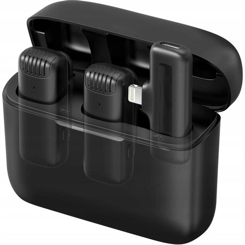 2X MIKROFON KRAWATOWY BEZPRZEWODOWY USB-C + ETUI na Arena.pl