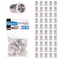 zestaw nitonakrętek aluminiowych m8 50 szt.