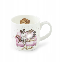 Royal Worcester kubek na prezent motyw zwierzęta psy 310ml pojemny