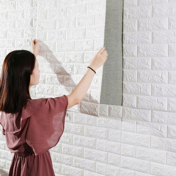 PANELE ŚCIENNE DO KUCHNI CEGŁA SAMOPRZYLEPNA ZESTAW 10 SZTUK ŁATWY MONTAŻ zdjęcie 14